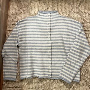 Cherry Paris Striped Knit Sweater